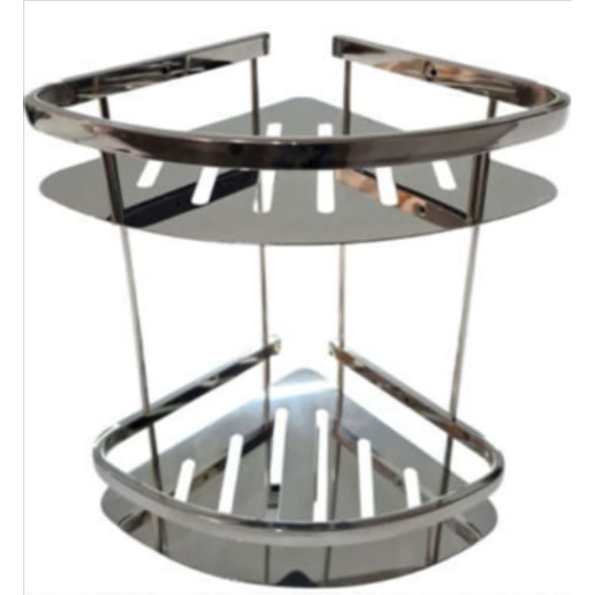 GENERICO - ESQUINERO DE ACERO INOXIDABLE 2 PISOS