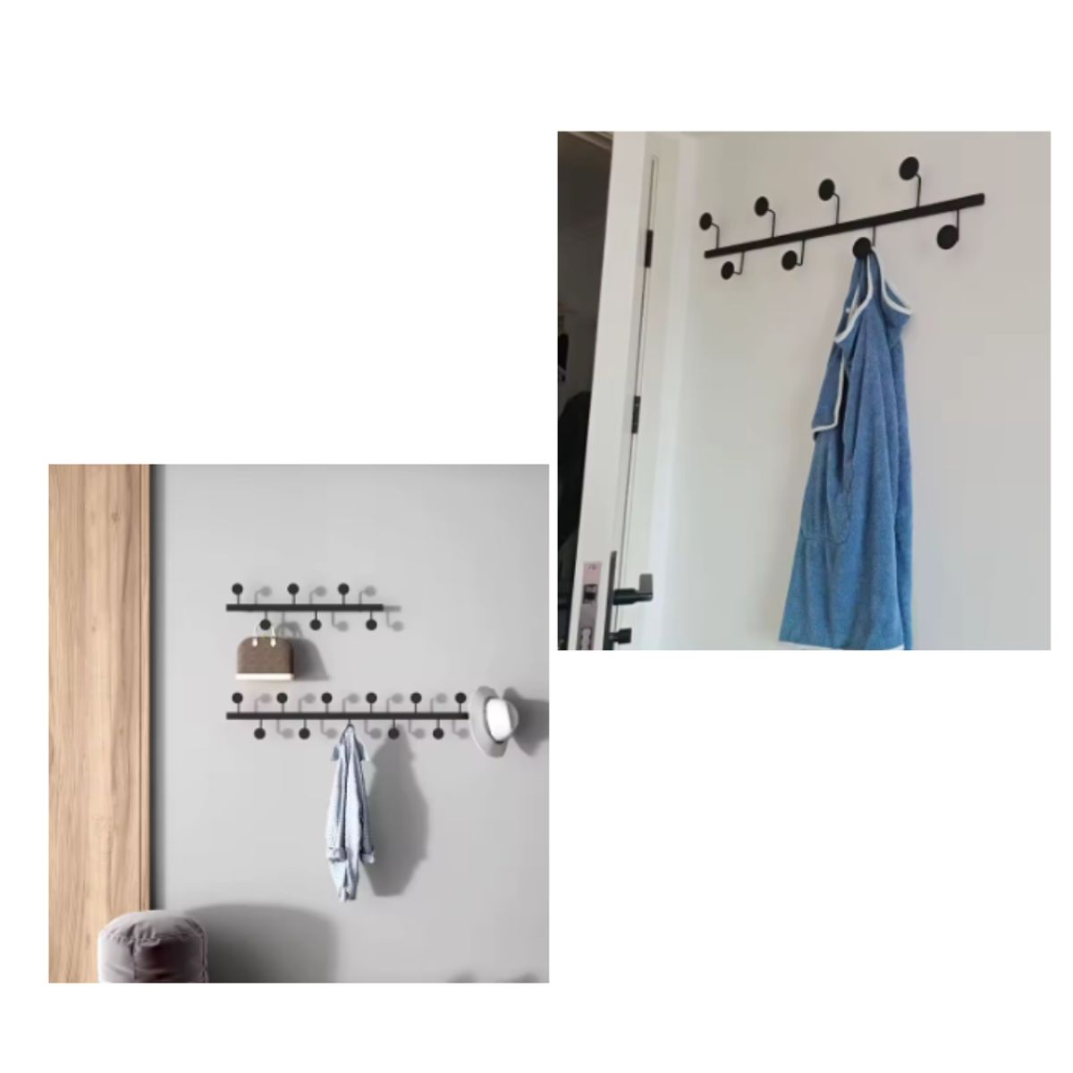 GENERICO - PERCHERO DE PARED MULTIFUNCIONAL