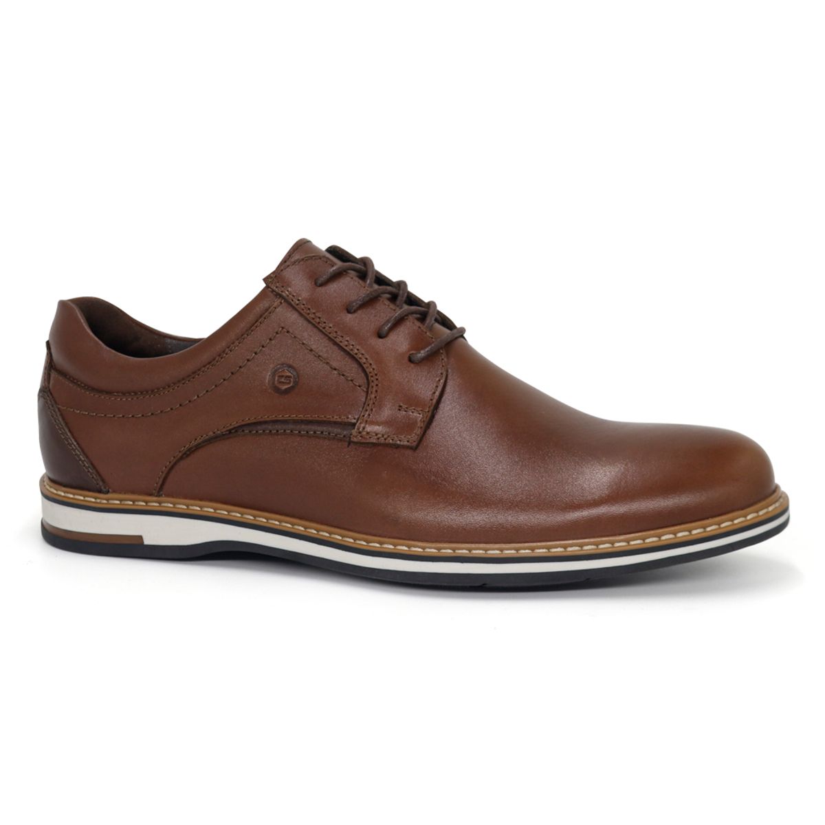 CONTERS - Zapatos Casuales De Cuero Hombre CLQ3-DR-18 Marrón