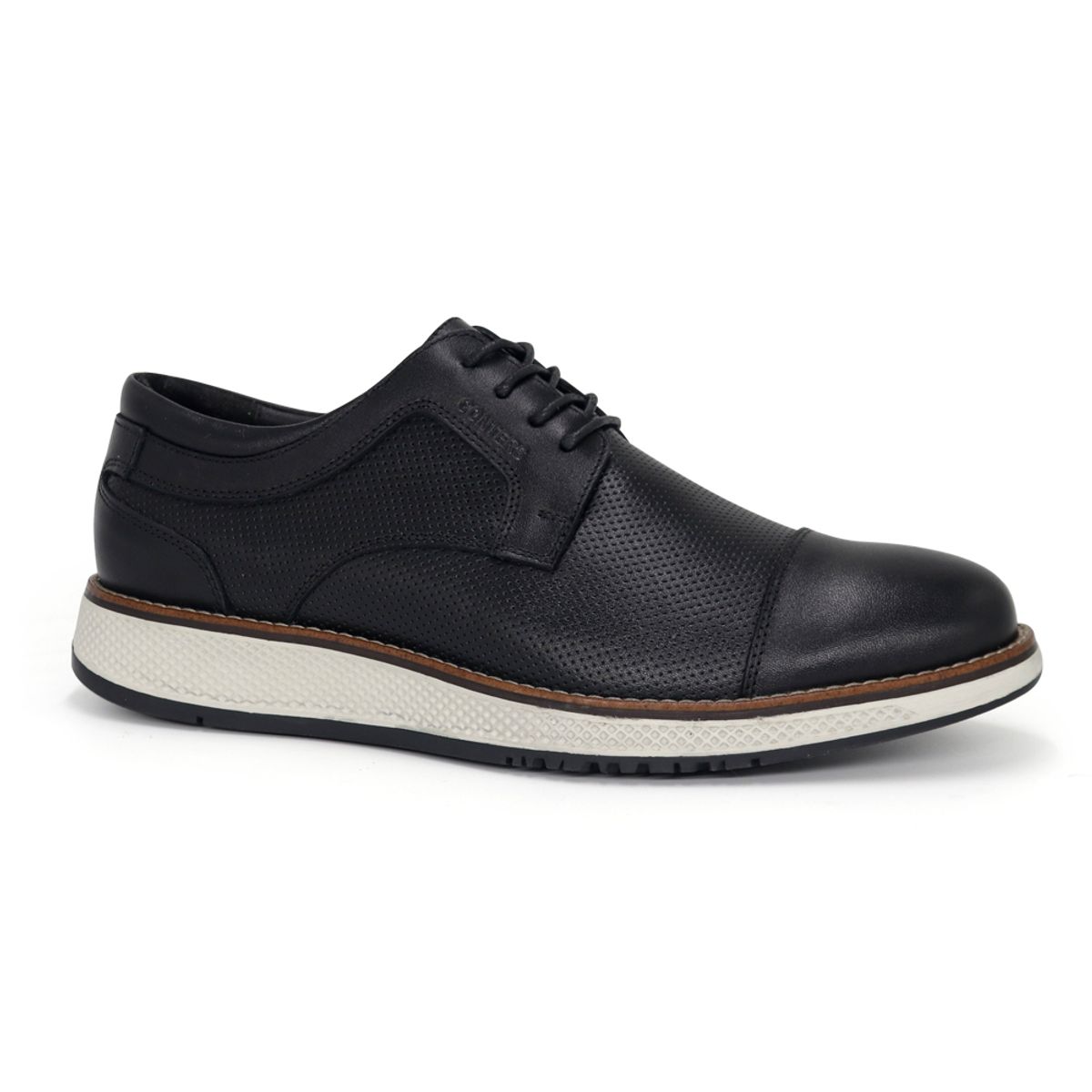 CONTERS - Zapatos Casuales De Cuero Hombre CLQ3-CI15 Negro