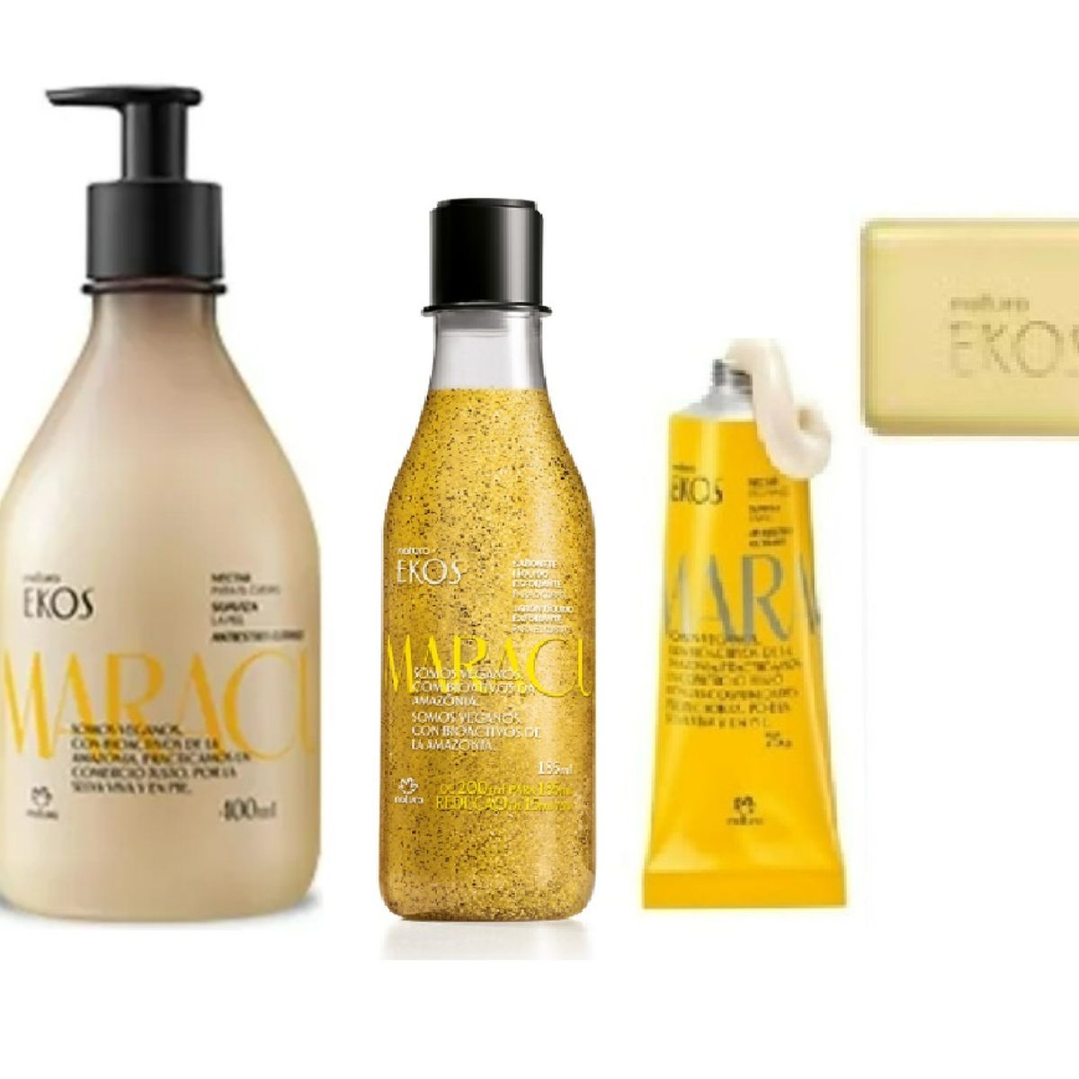 NATURA - kit ekos maracuya 4 piezas incluye hidratante 400ml