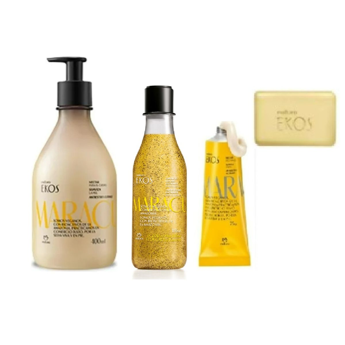 NATURA - kit ekos maracuya 4 piezas incluye hidratante 400ml