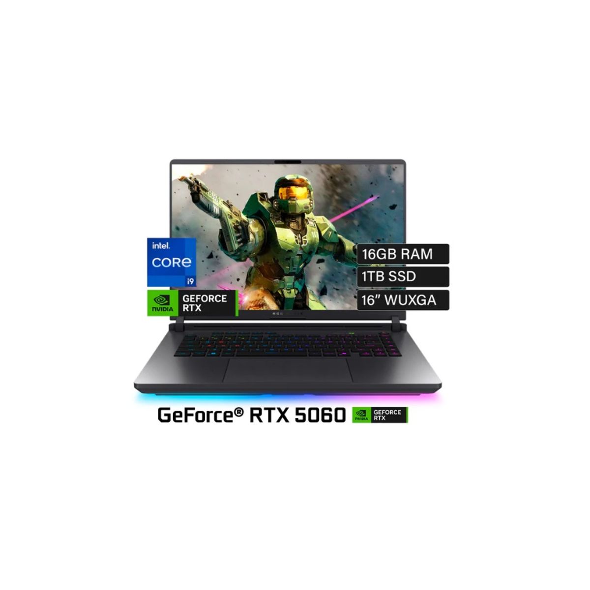 ASUS - ASUS ROG Strix G16 G615JMR-DS94 INTEL COREI9-14900HX 16GB 1TB SSD 8GB VIDEO RTX 5060 16"WUXGA WIN 11