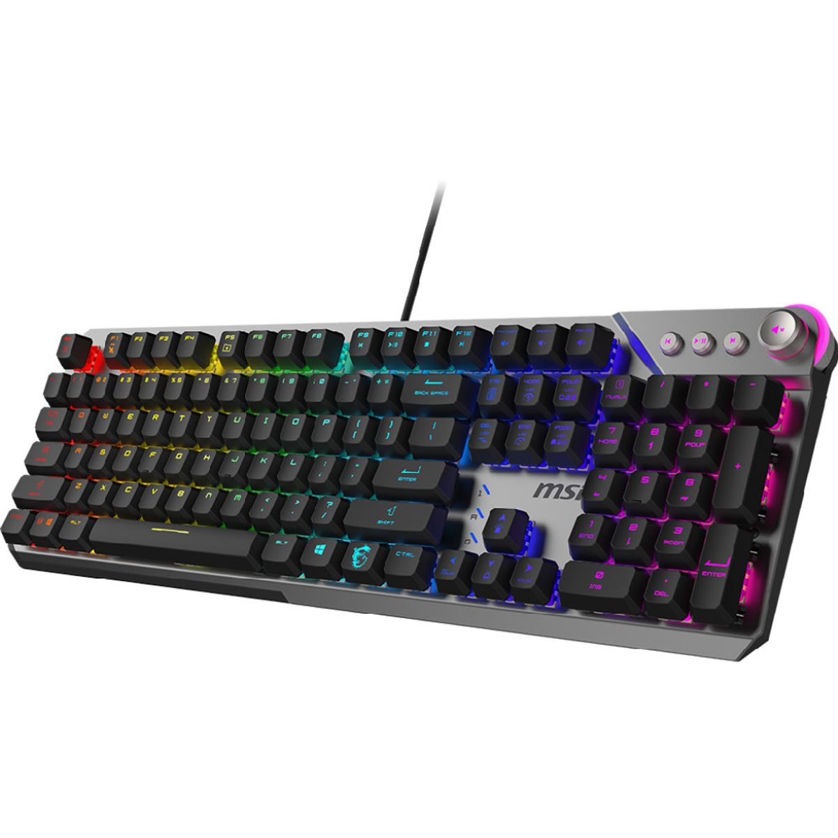 MSI - Teclado Gaming MSI Strike 600 Keyboard Silent Switches RGB