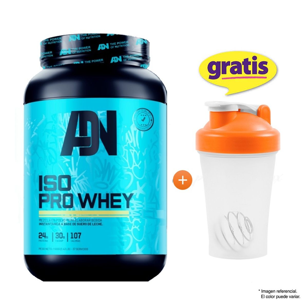 ADN - Proteína Adn Nutrition Iso Pro Whey 1.1 KG Vainilla