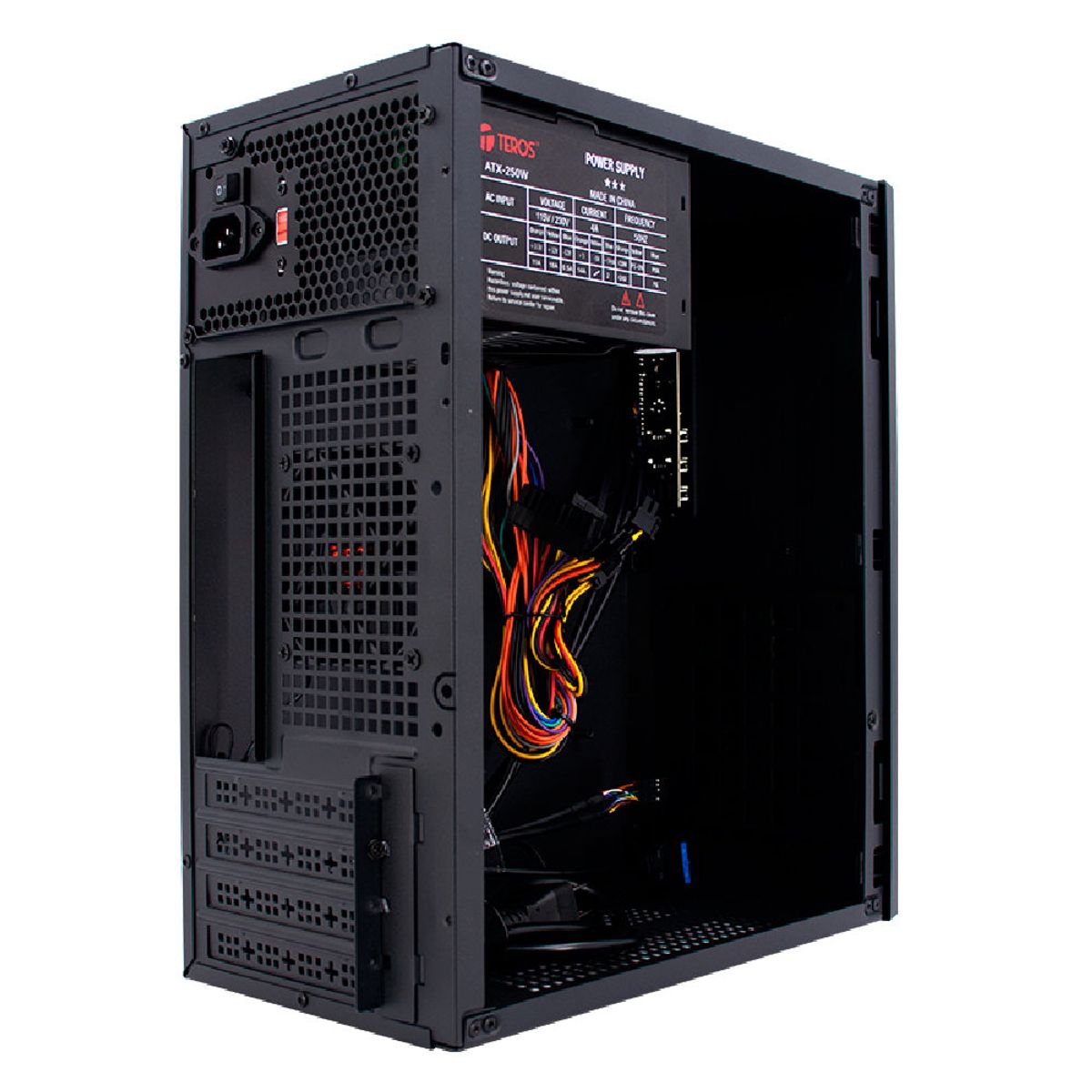 TEROS - Case Teros Micro ATX TE1034 250W Black Negro