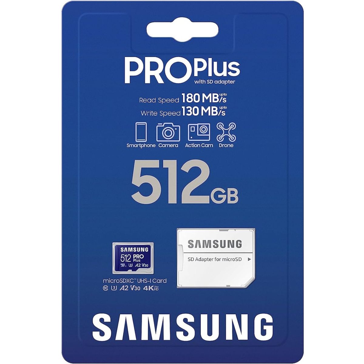 SAMSUNG - Memoria Micro SD Samsung Pro Plus 512gb 180 MB /s