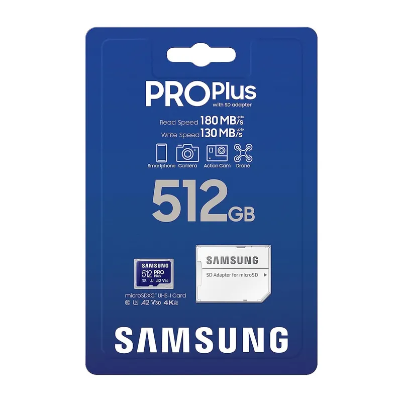 SAMSUNG - Memoria Micro SD Samsung Pro Plus 512gb 180 MB /s