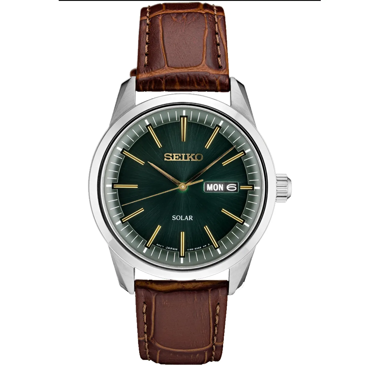 SEIKO - SEIKO Reloj Solar Essentials Coleccion Clasico Japones SNE529