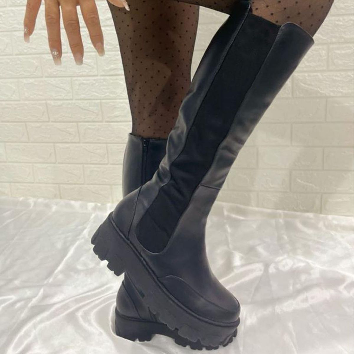 GENERICO - 1299L-75 Botas Para Dama Adele De La Rosa Negro