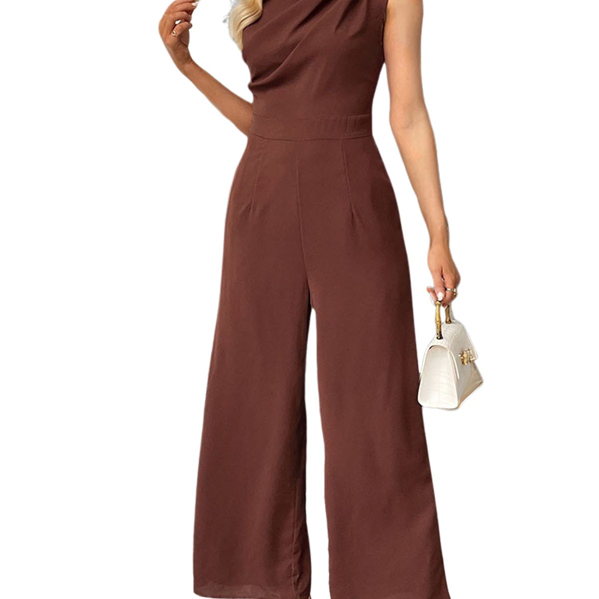 BLWOENS - Mono de verano para mujeres - Marrón