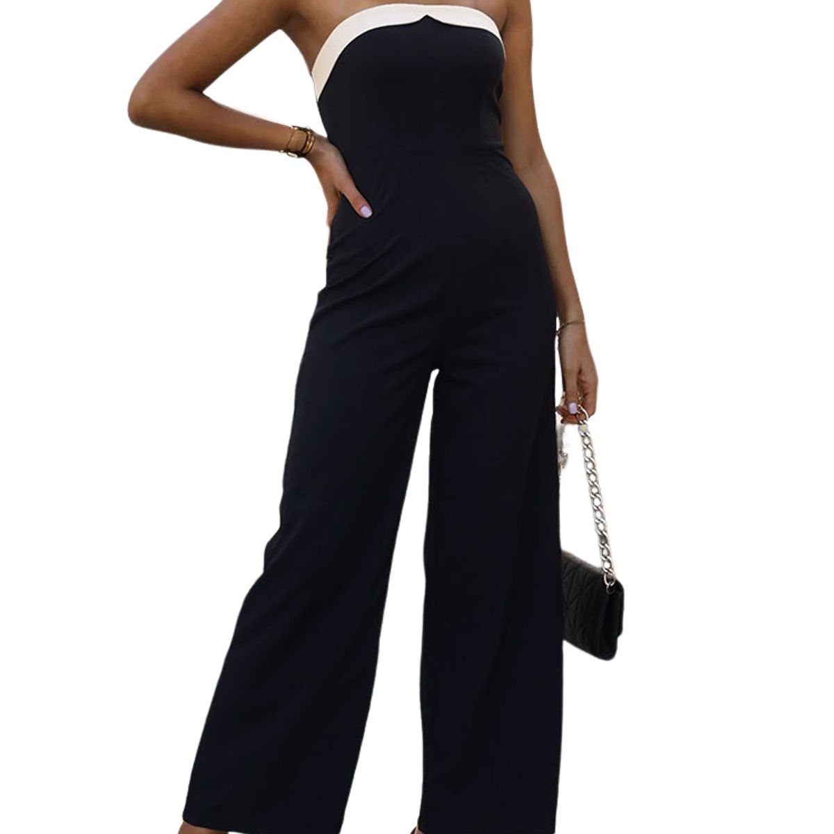 BLWOENS - Mono de verano para mujeres - Negro