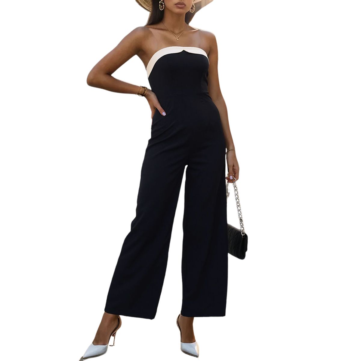 BLWOENS - Mono de verano para mujeres - Negro