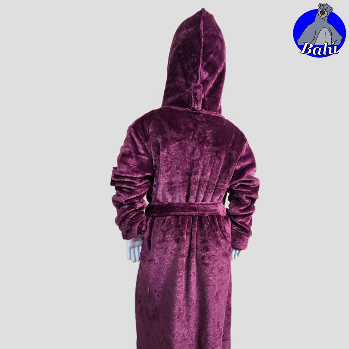 GENERICO - Salida de cama larga en felpa