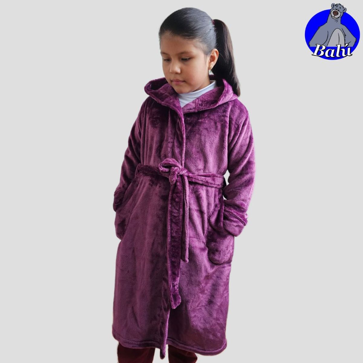 GENERICO - Salida de cama larga en felpa