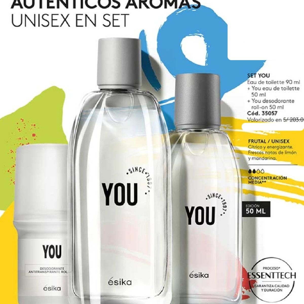 ESIKA - Perfume you ésika 90 ml + you 50 ml + desodorante