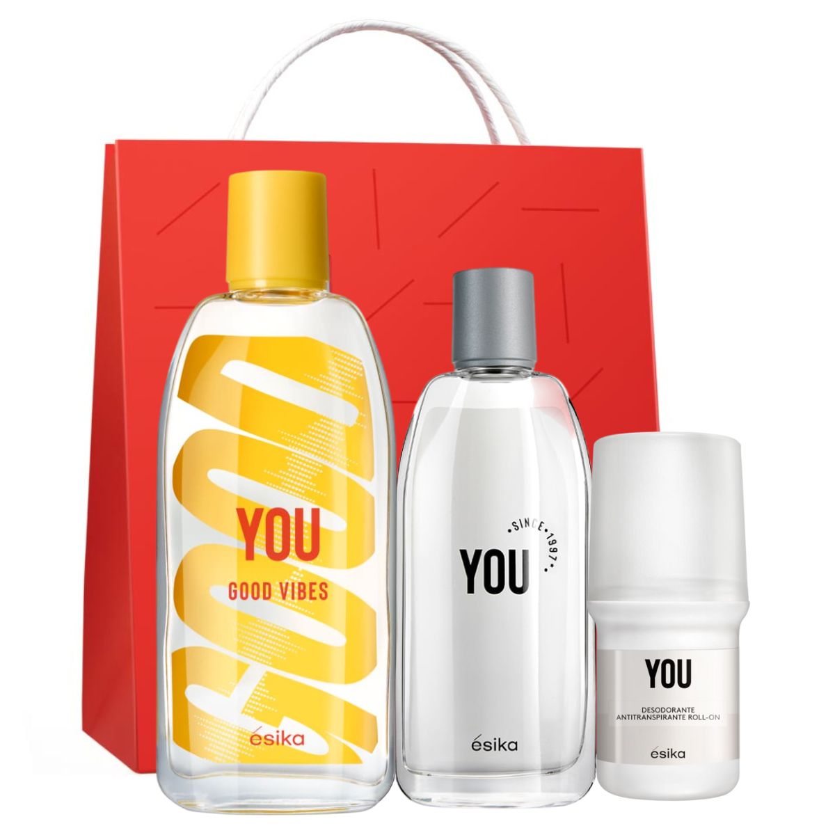 ESIKA - Perfume you good vibes ésika + you 50 ml + desodorante