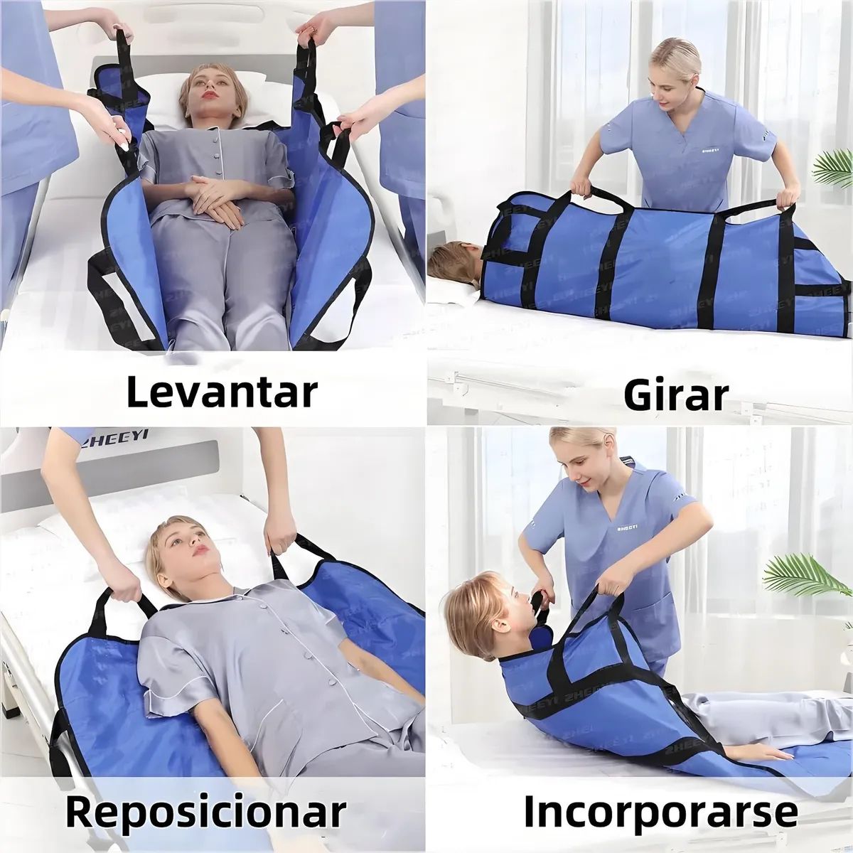 PUREPOWER - Sábana para Volteo Fácil de Pacientes Adultos Mayores en Cama