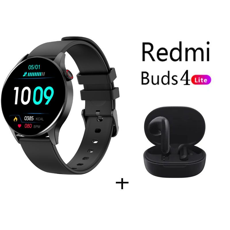 XIAOMI - Reloj inteligente deportivo Y85+Audifonos Redmi Buds 4 Lite - Negro
