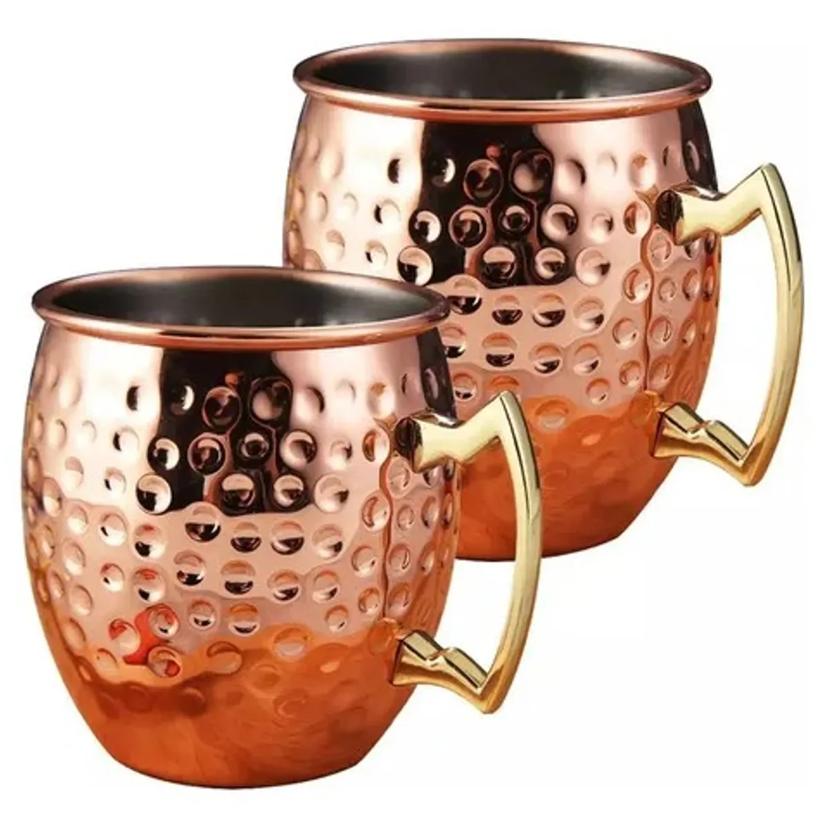 EVERSO - Set 2 Vasos Mug Jarra Para Tragos Moscow Mule + Bombilla
