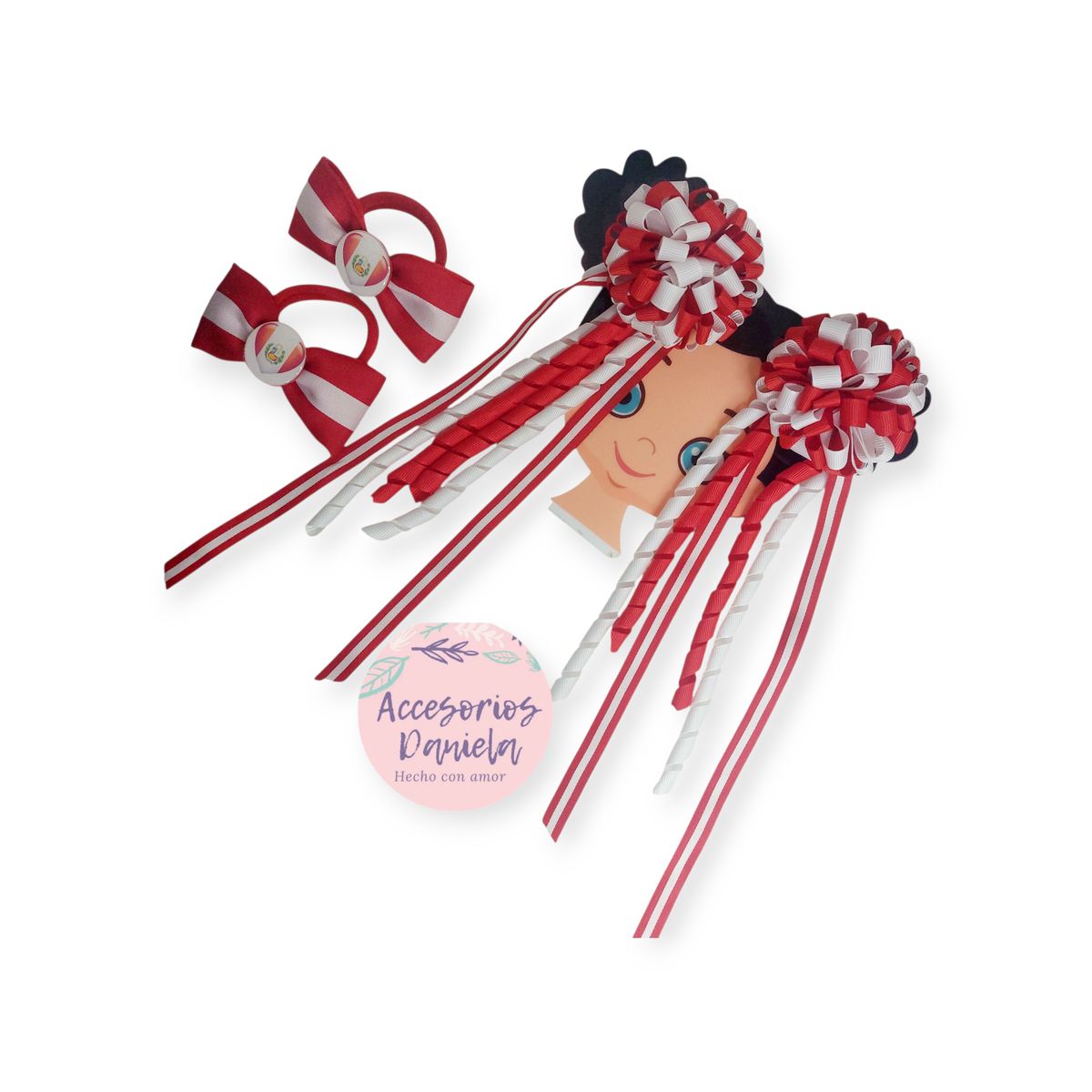 GENERICO - PACK DE LAZOS PERU -  ACCESORIOS DANIELA