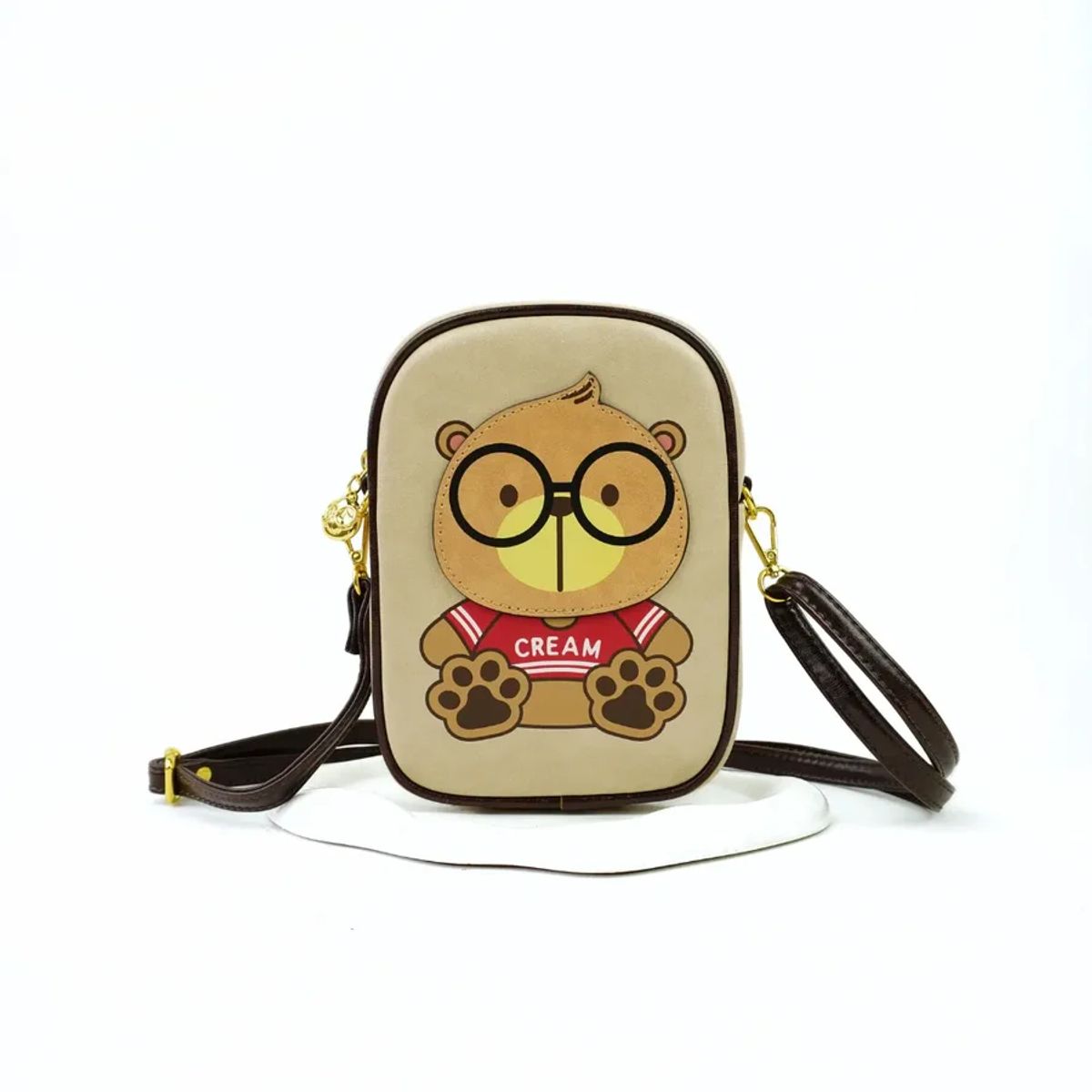 GENERICO - Morral crossbody portacelular Cream Bear beige