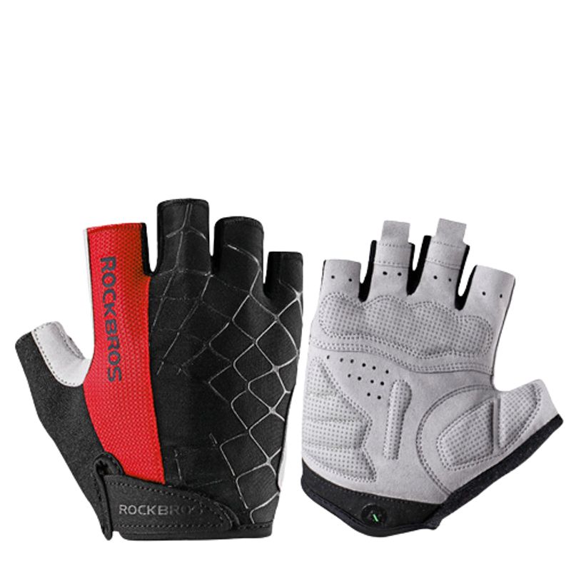 ROCKBROS - Guantes Mitón Spider Ciclismo S109 RojoTalla M