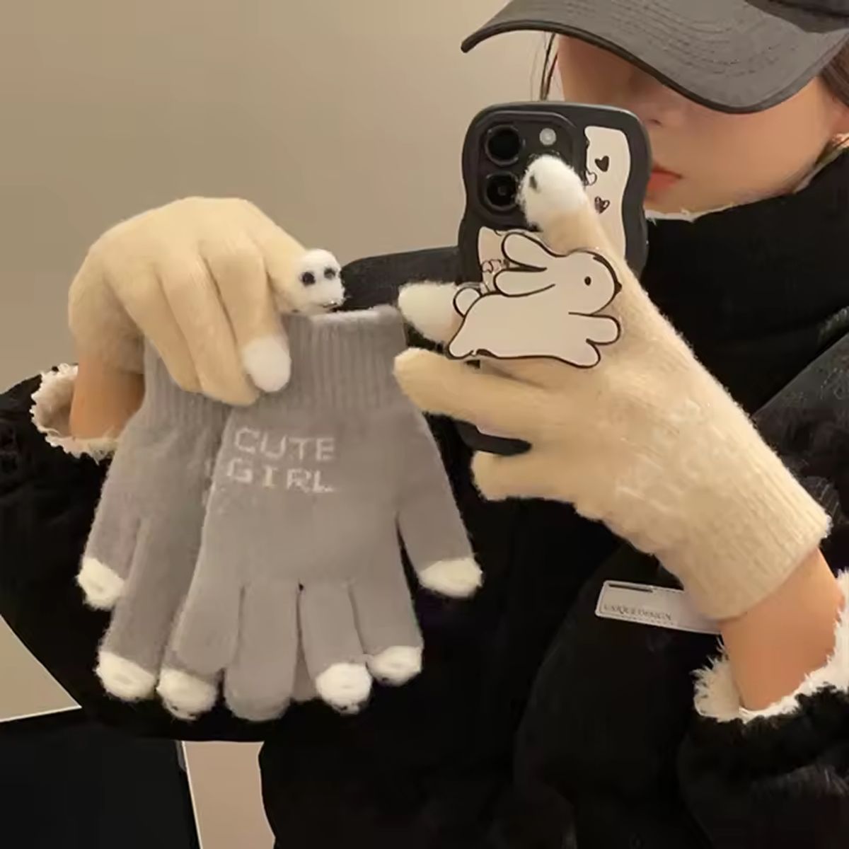 GENERICO - Guantes con orificios para smarphone