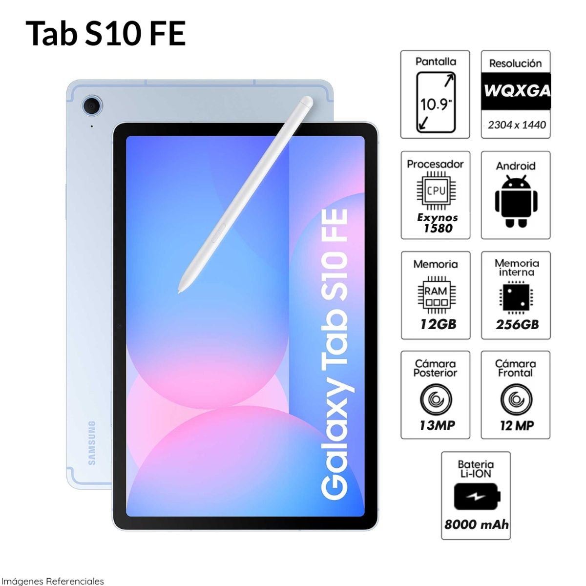 SAMSUNG - Tablet Samsung Galaxy Tab S10 FE 10.9 pulg. WUXGA  256GB 12GB RAM