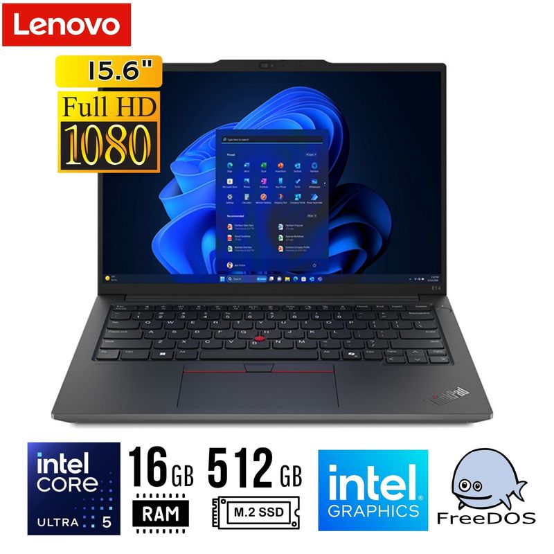 LENOVO - LAPTOP Lenovo ThinkPad E14 Gen 6 14" WUXGA Core Ultra 5 125U 16GB DDR5 512GB SSD FREEDOS
