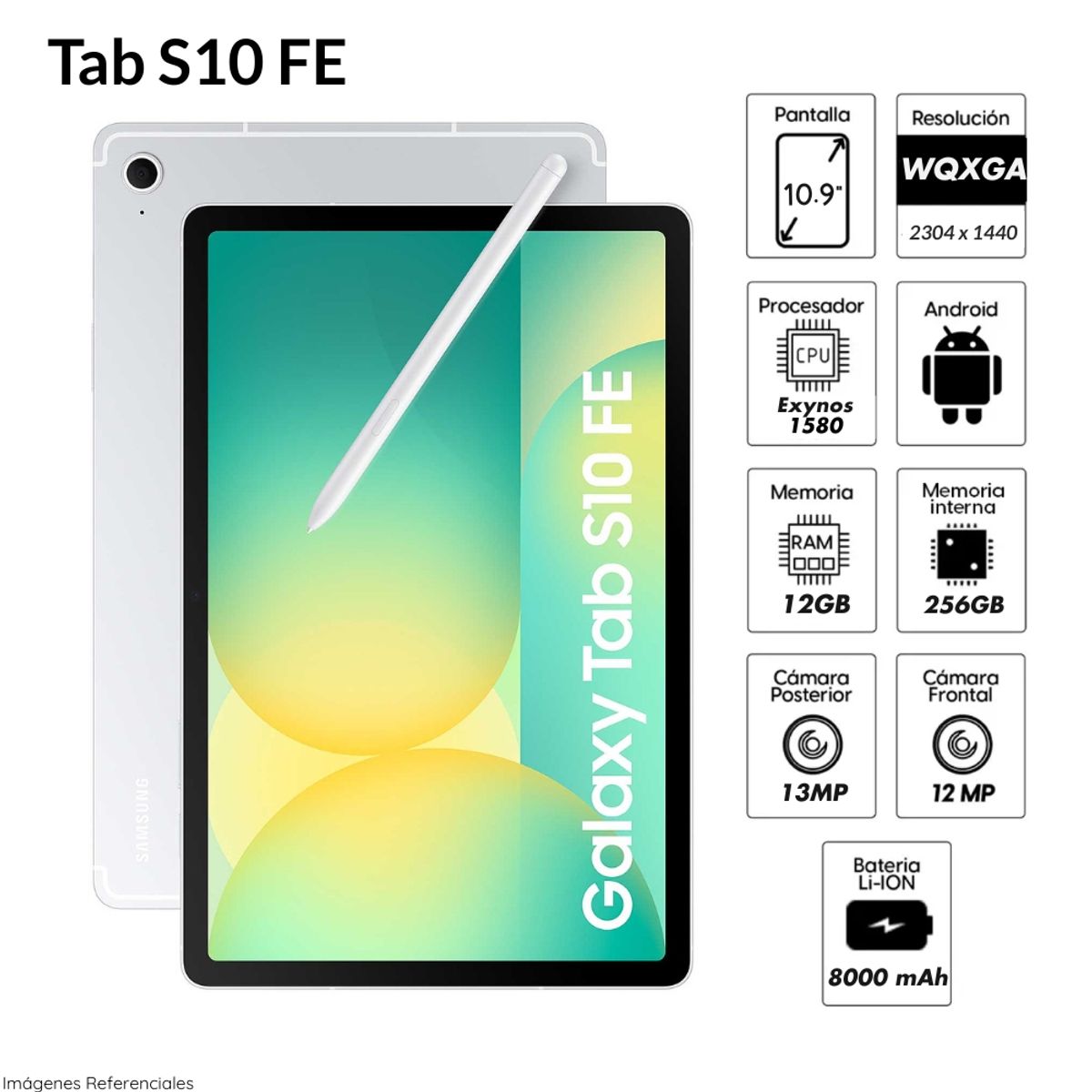 SAMSUNG - Tablet Samsung Galaxy Tab S10 FE 10.9 pulg. WUXGA  256GB 12GB RAM