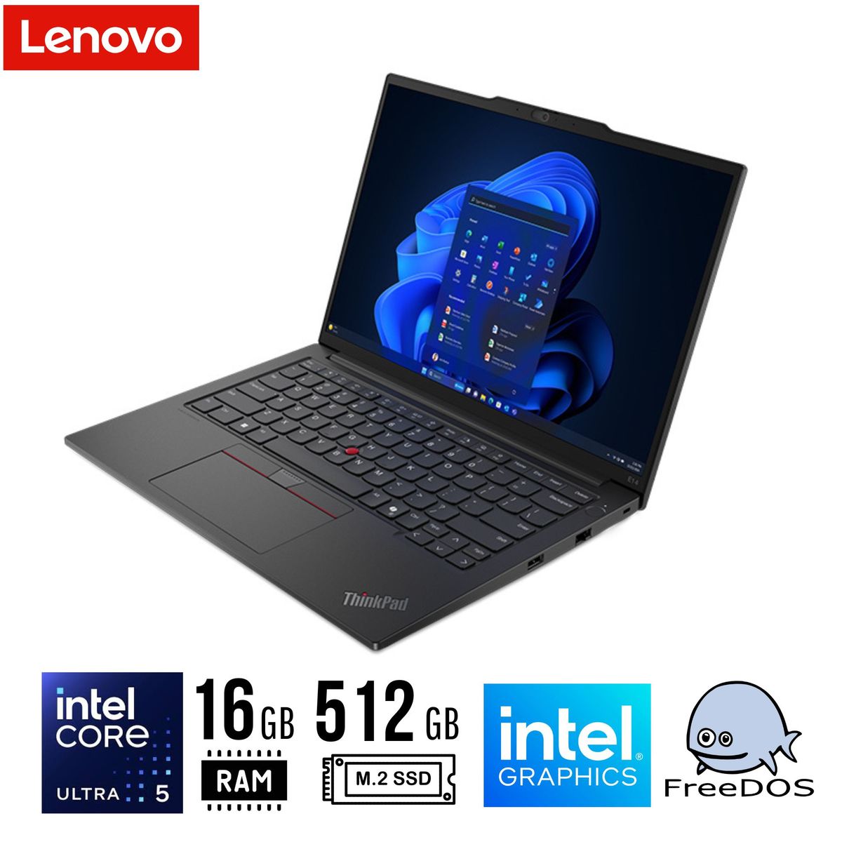 LENOVO - LAPTOP Lenovo ThinkPad E14 Gen 6 14" WUXGA Core Ultra 5 125U 16GB DDR5 512GB SSD FREEDOS
