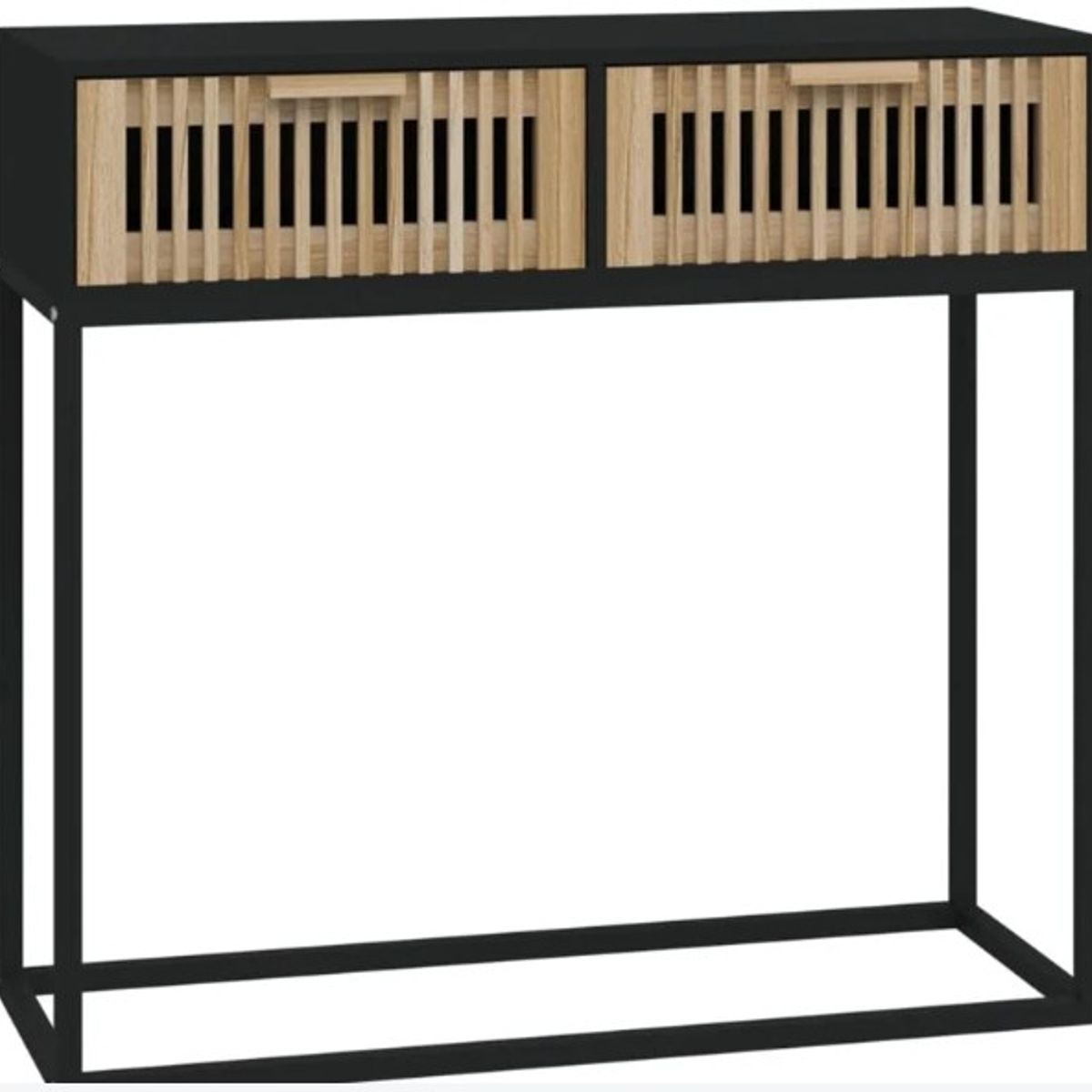 STARHOME - Arrimo Recibidor Consola Zeta Negro 110 cm