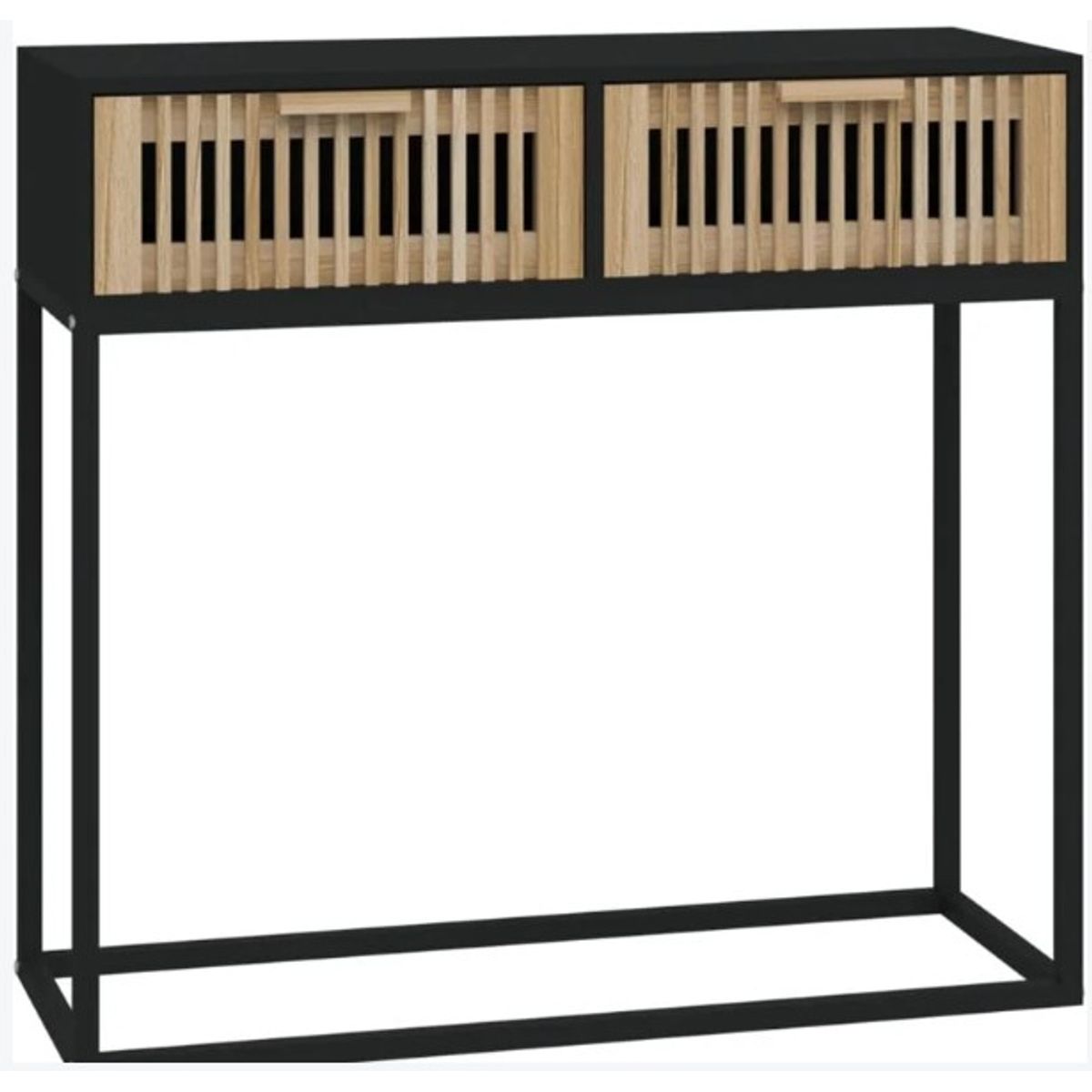 STARHOME - Arrimo Recibidor Consola Zeta Negro 110 cm