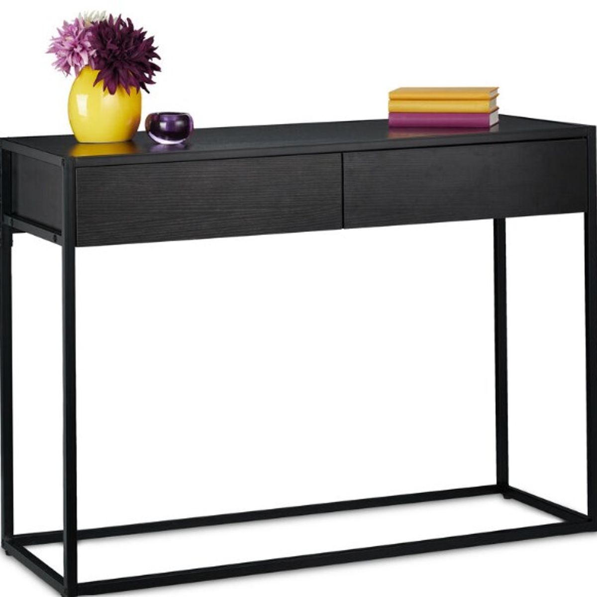 STARHOME - Arrimo Recibidor Consola Vertice Negro 110 cm