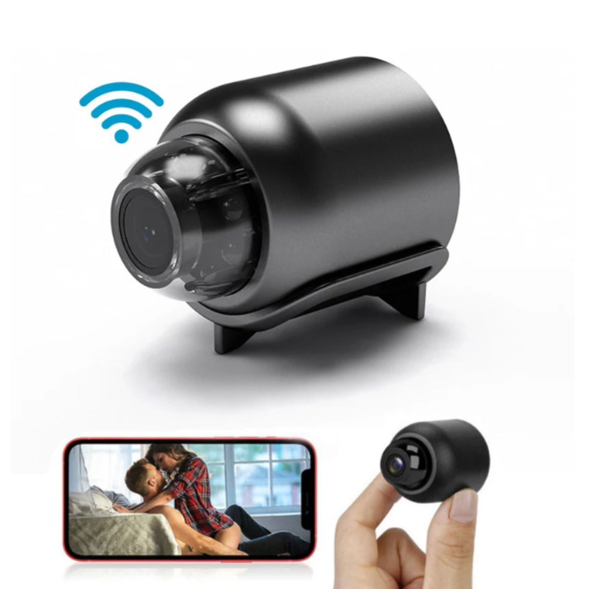 GENERICO - MINI CAMARA ESPIA WIFI VISION NOCTURNA INALAMBRICA