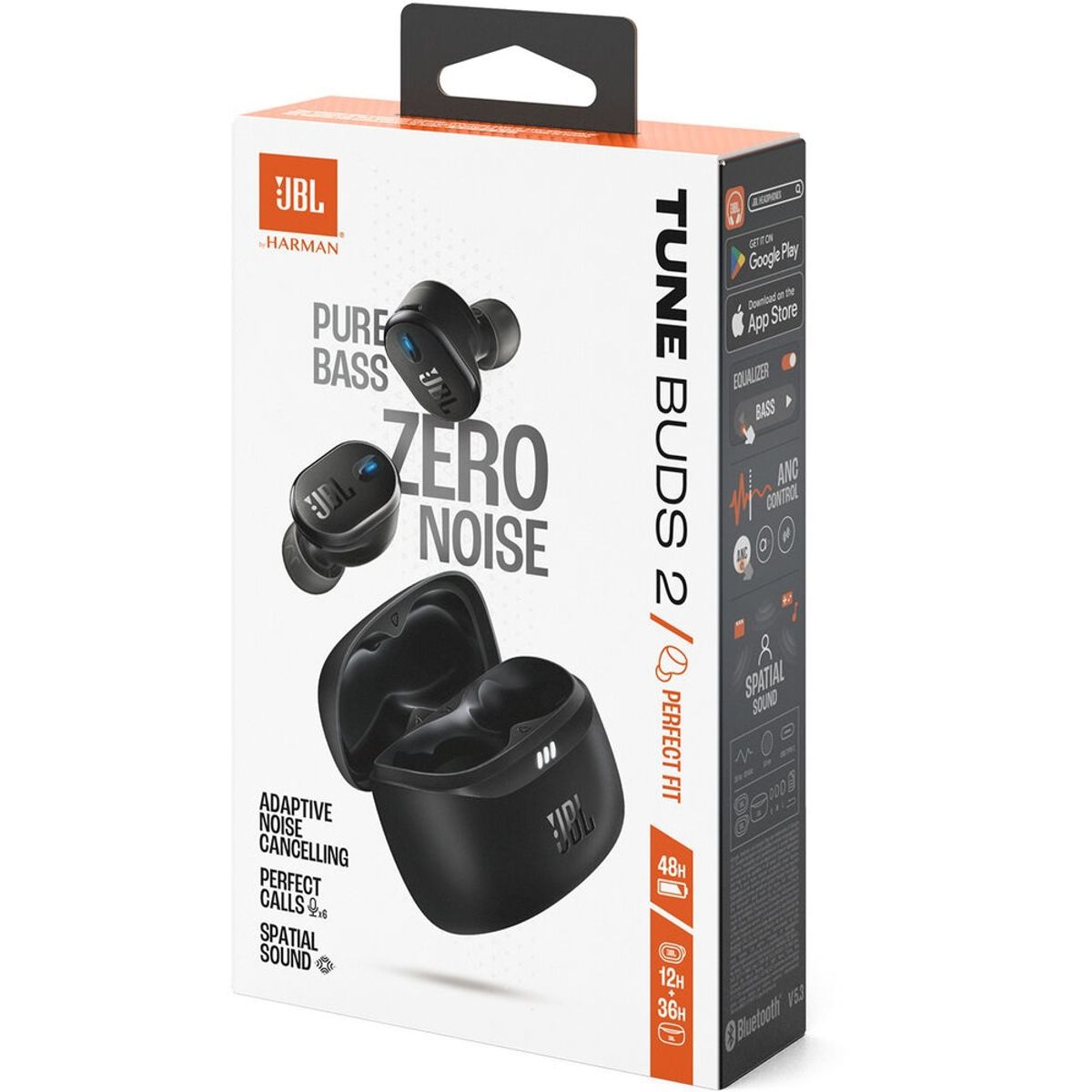 JBL - Audifonos JBL Tune Buds 2 Negro Bluetooth Cancelacion de Ruido IP54