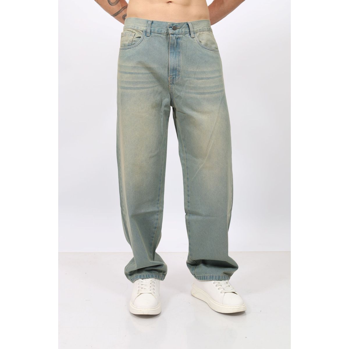 QH - PANTALÓN BAGGY LAVADO OXIDO PARA HOMBRE