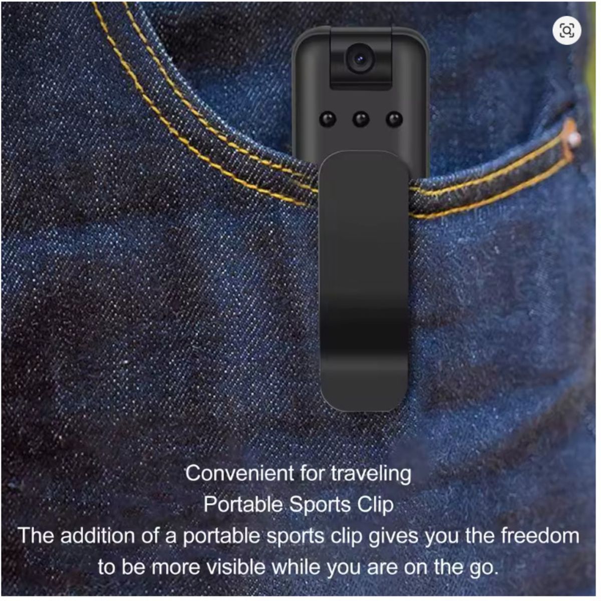 GENERICO - Mini Cámara Espía de Bolsillo 1080P Full HD con WiFi y Visión Nocturna