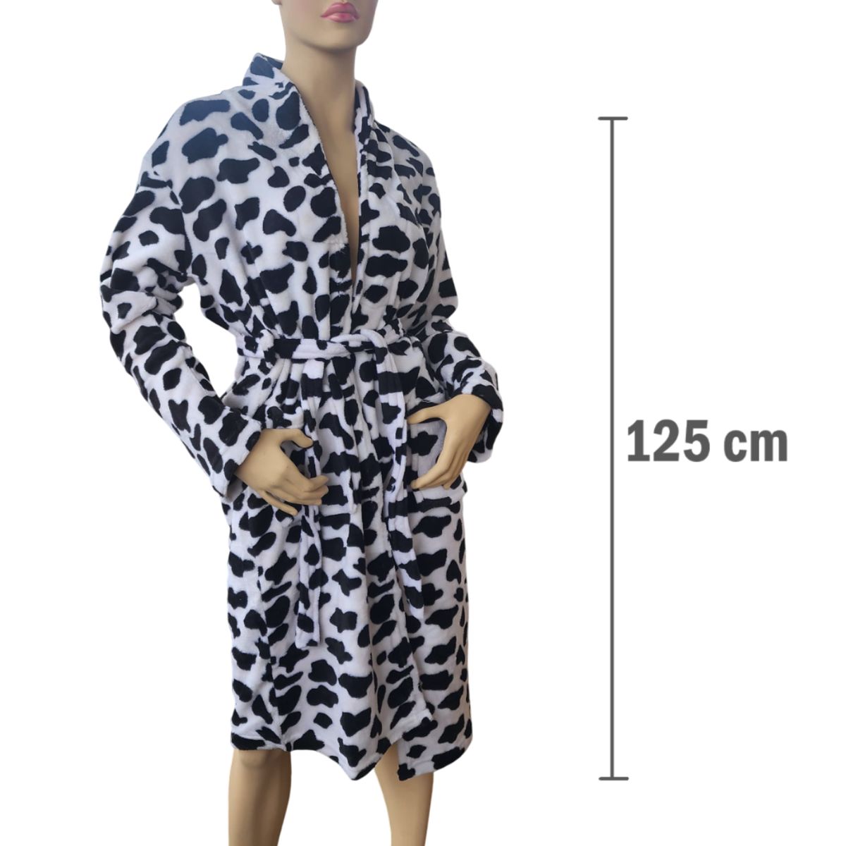 GENERICO - Bata de baño Toalla suave con bolsillo - Diseño tipo vaca