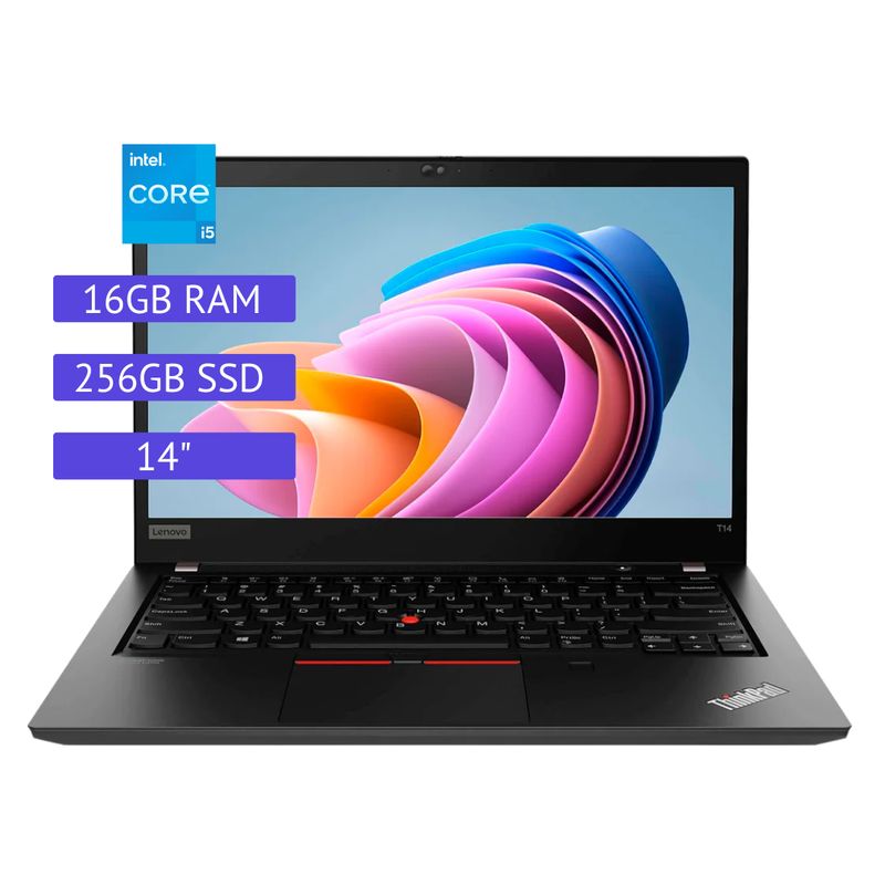 LENOVO - Laptop Reacondicionada Lenovo Thinkpad T14 -Core i5 - 16GB RAM - 512 SSD - Negro