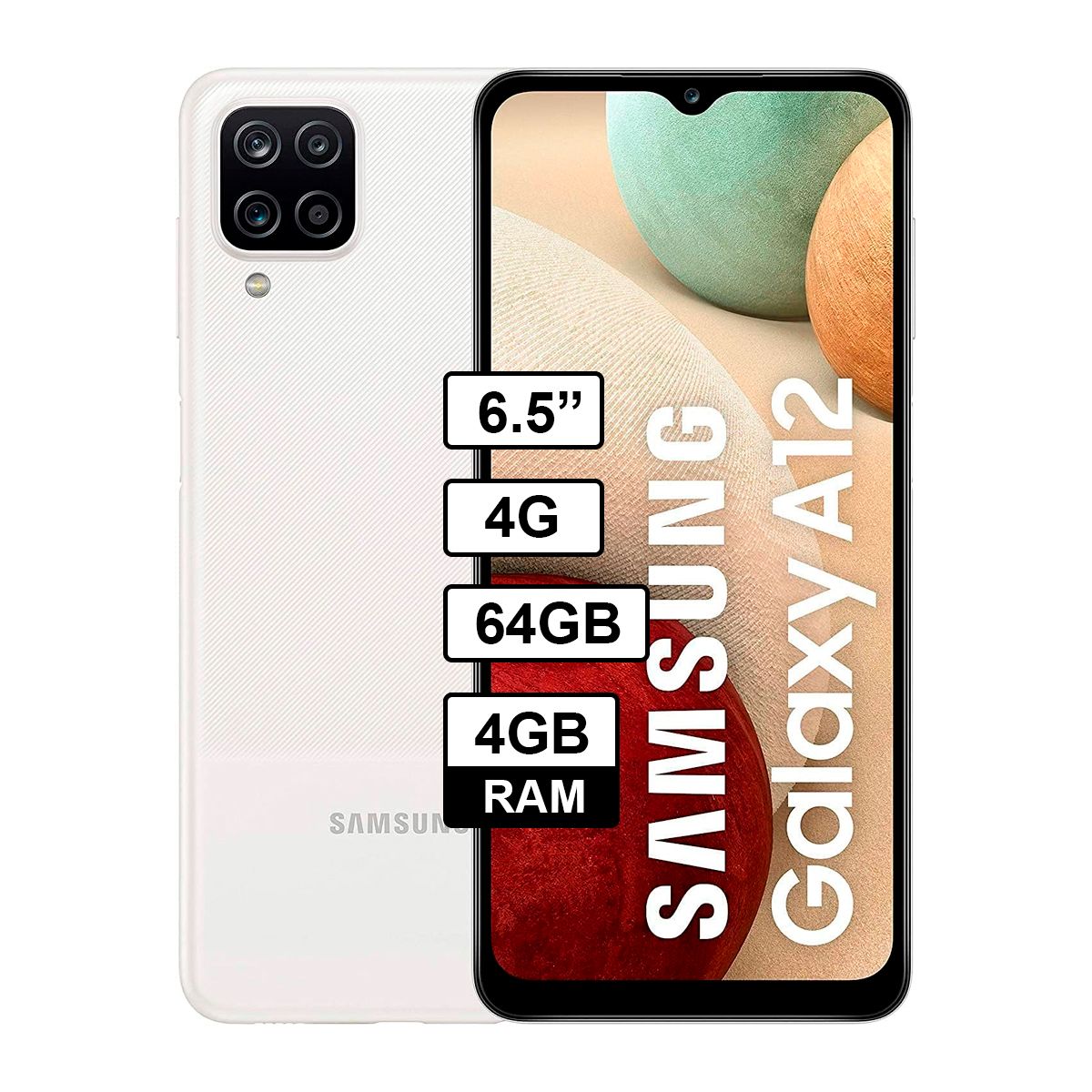 SAMSUNG - Samsung A12 65 64GB 4GB RAM Blanco