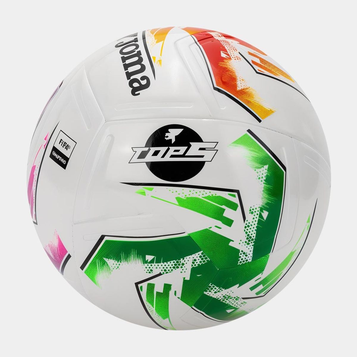 JOMA - Balón Futsal Top 5 Blanco Multicolor T62