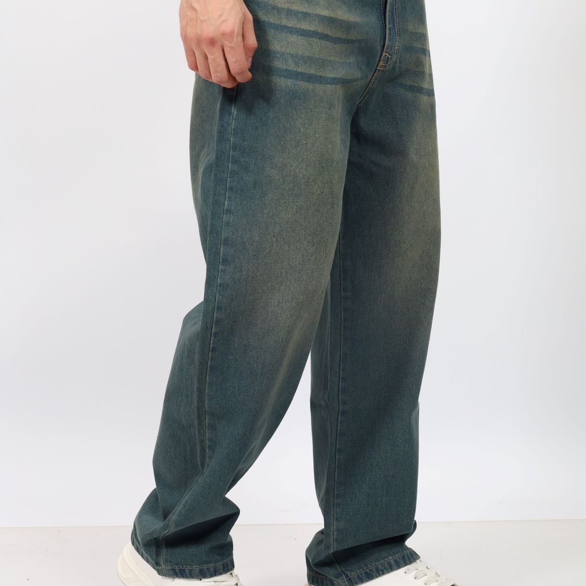 QH - PANTALÓN BAGGY LAVADO OXIDO PARA HOMBRE