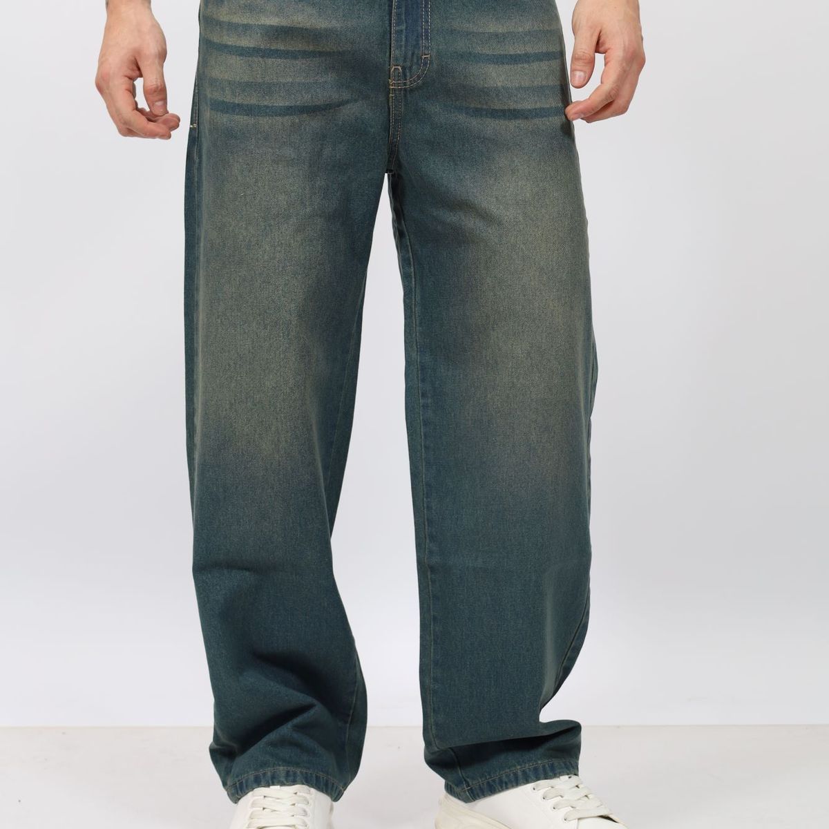 QH - PANTALÓN BAGGY LAVADO OXIDO PARA HOMBRE