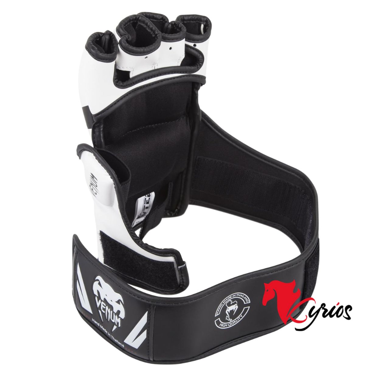 NO LOGO - Guantes De MMA Venum Color Negro-Blanco Talla M