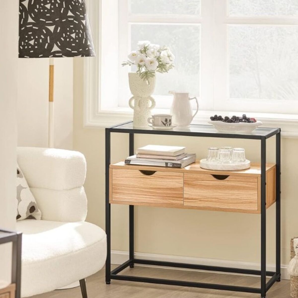 STARHOME - Arrimo Recibidor Consola Forma Duna 100 cm