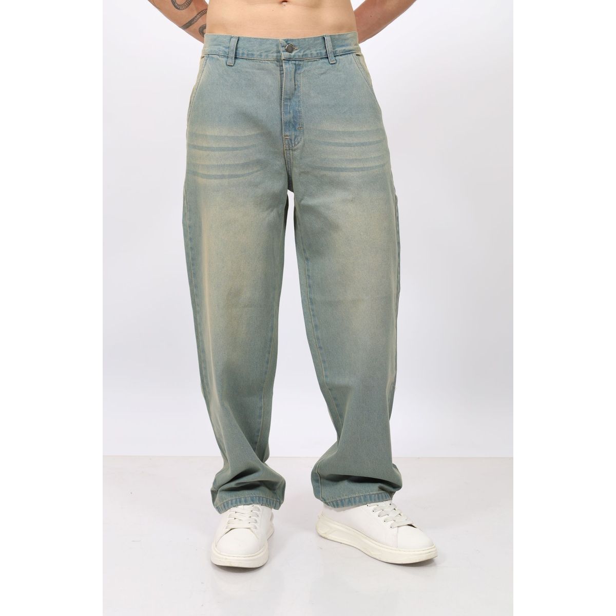 QH - PANTALÓN BAGGY LAVADO OXIDO II PARA HOMBRE