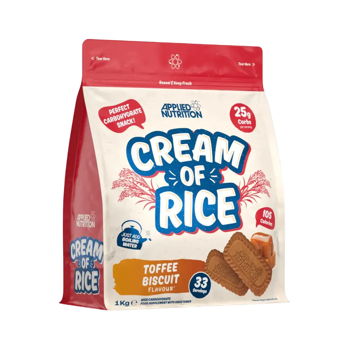 APPLIED NUTRITION - Crema de Arroz Applied Nutrition - Toffe 1KG 33Serv