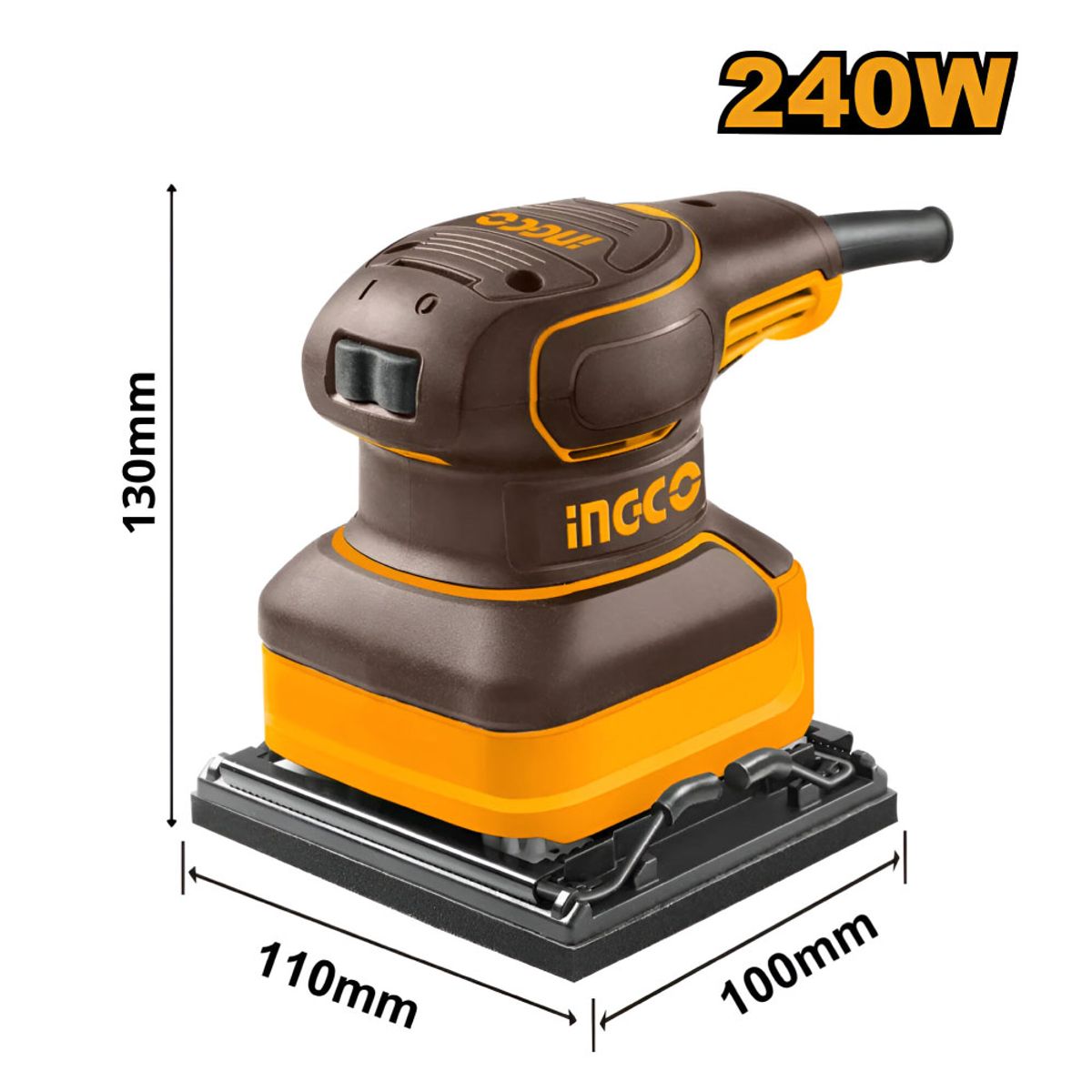 INGCO TOOLS - LIJADORA ORBITAL INGCO 240W 110X100MM PS2416